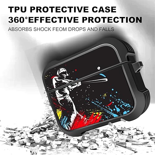 Miniatura 2 de MINGDAO Funda de carga compatible con AirPods Pro 2nd  AirPods Pro, funda protectora de TPU suave con patrón a prueba de golpes (Paint Splash