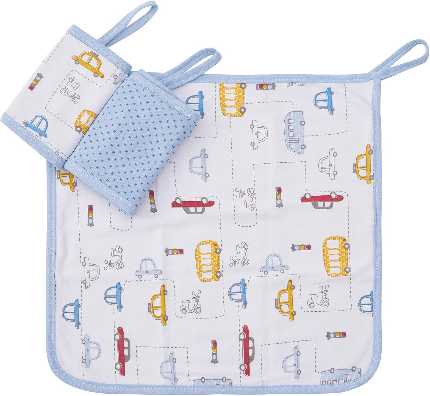 Papi Textil Paninho De Boca Papi Malhas C/ Prendedor De Chupeta Est 28Cm X 28Cm Contem 03 Un