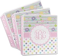Vista 3 de Carpeta personalizada de 3 anillas Girly Girl - 2 pulgadas