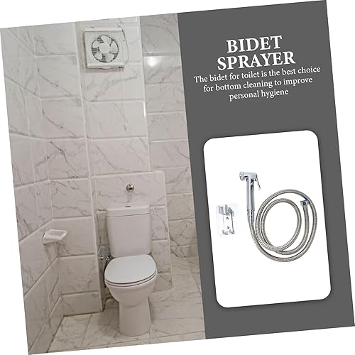 Miniatura 8 de Hemobllo 1 juego de cabezal de ducha para baño, rociador de mano para inodoro, rociador de mano para ducha de mano, rociador de inodoro de mano,
