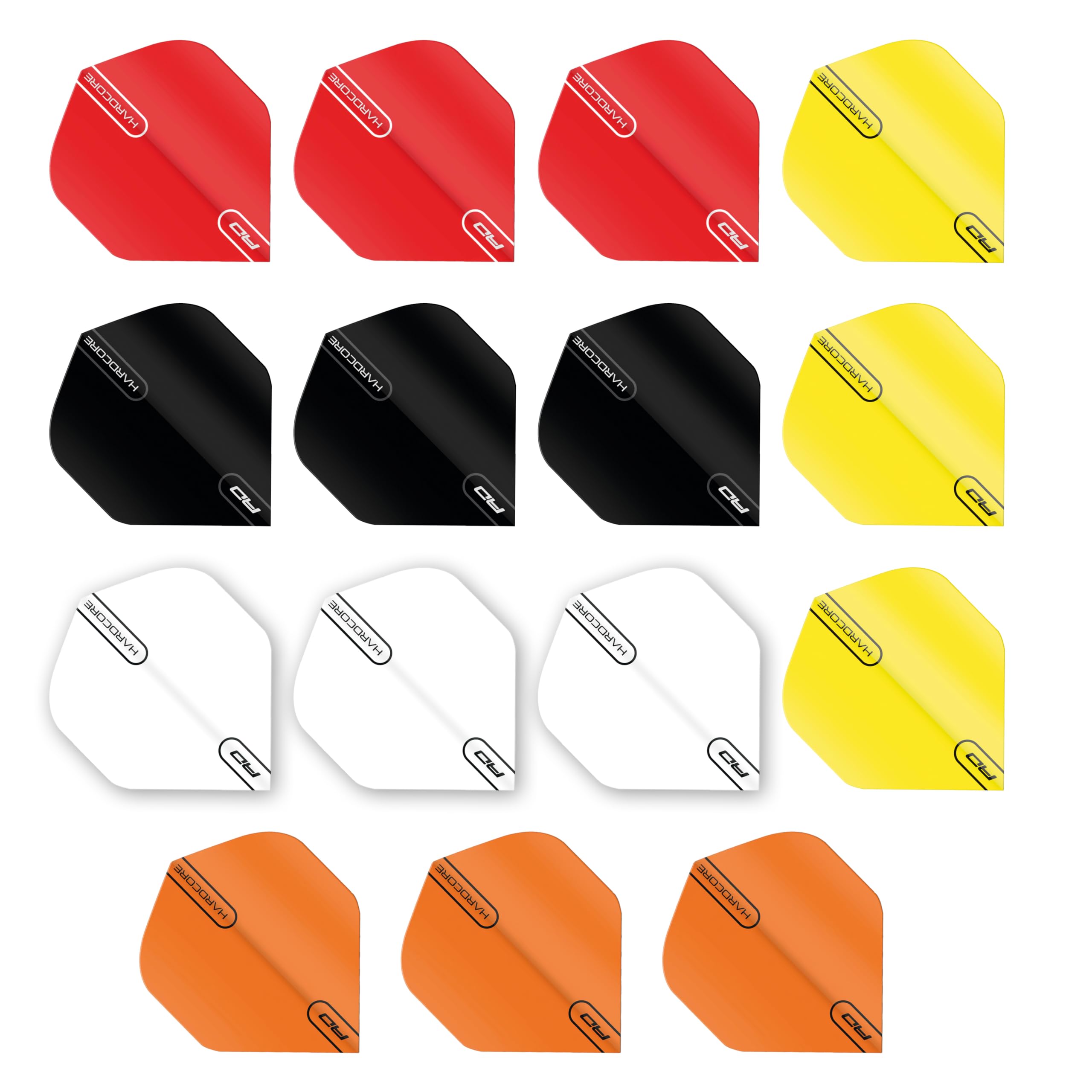 Hardcore Selection Pack Extra Thick Standard Dart Flights & Red Dragon Checkout Card