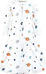 Hudson Baby Saco de dormir unissex de algodão de manga comprida para bebê, saco, cobertor