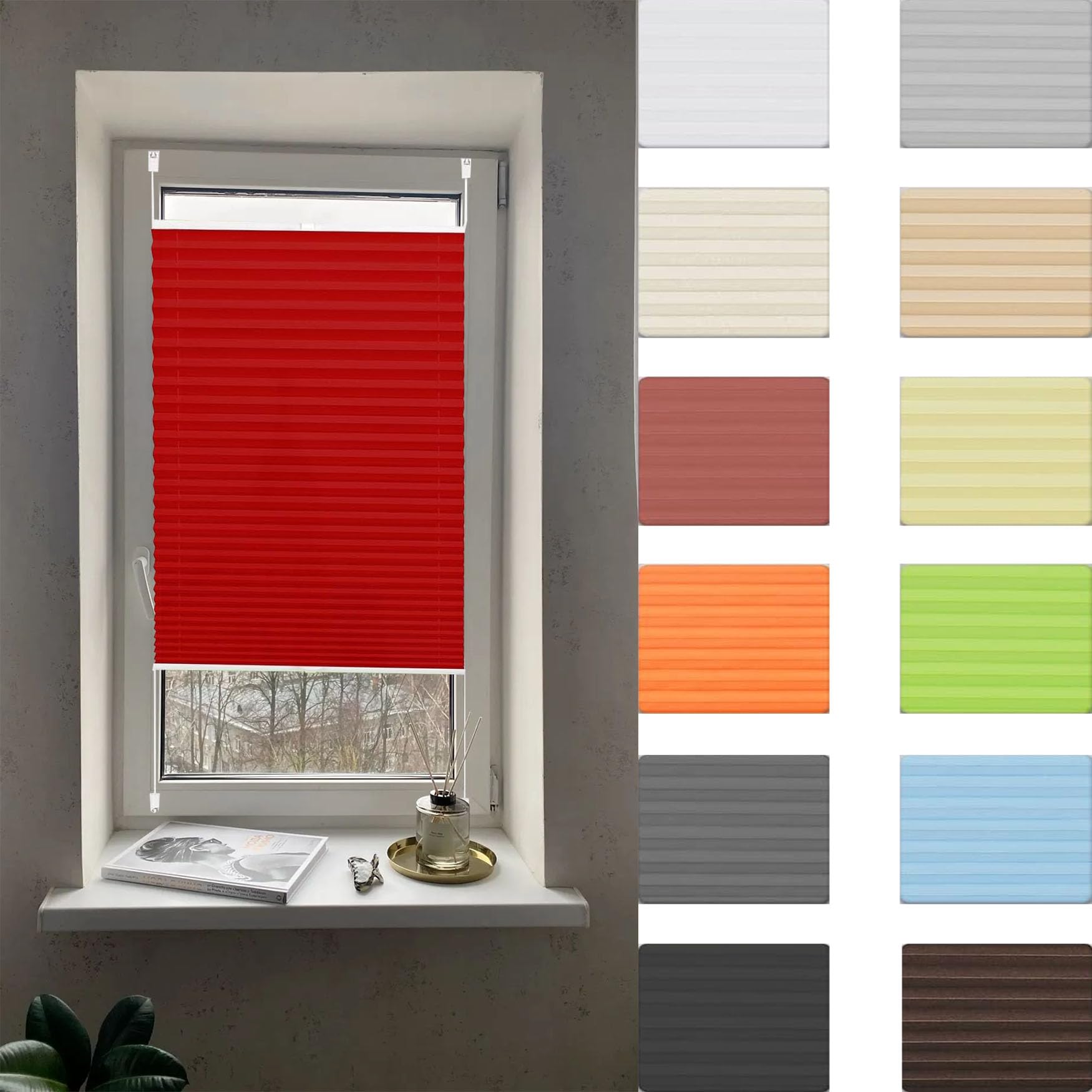Store plissé lumière naturelle et intimité pour cuisine et bain
