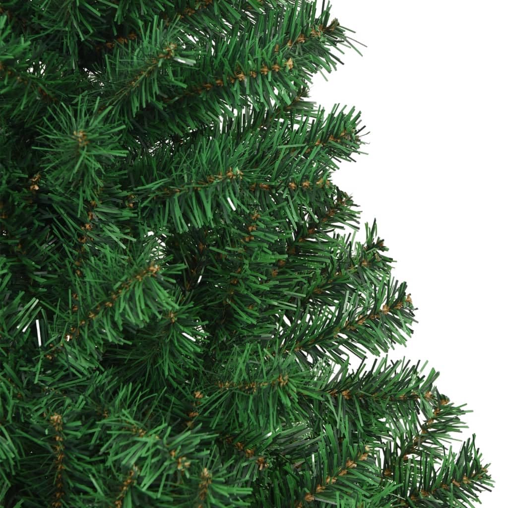 Sztuczna choinka 240 cm z PCW i stali z 2100 gałązkami, wierna natura z grubymi gałązkami, do salonu, wewnątrz i na zewnątrz