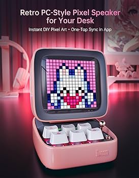 Divoom Ditoo-Pro Bluetooth スピーカー ピンク divoom-ditoo-pro-pink-glosnik-