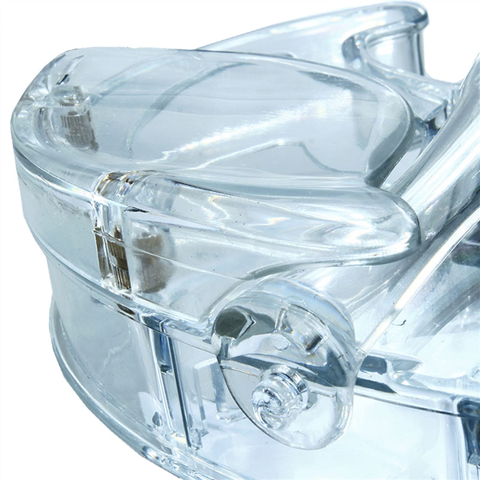 Violon Student 4/4 Violino Elettrico Corpo Trasparente con Arco Violino Colori Luci LED