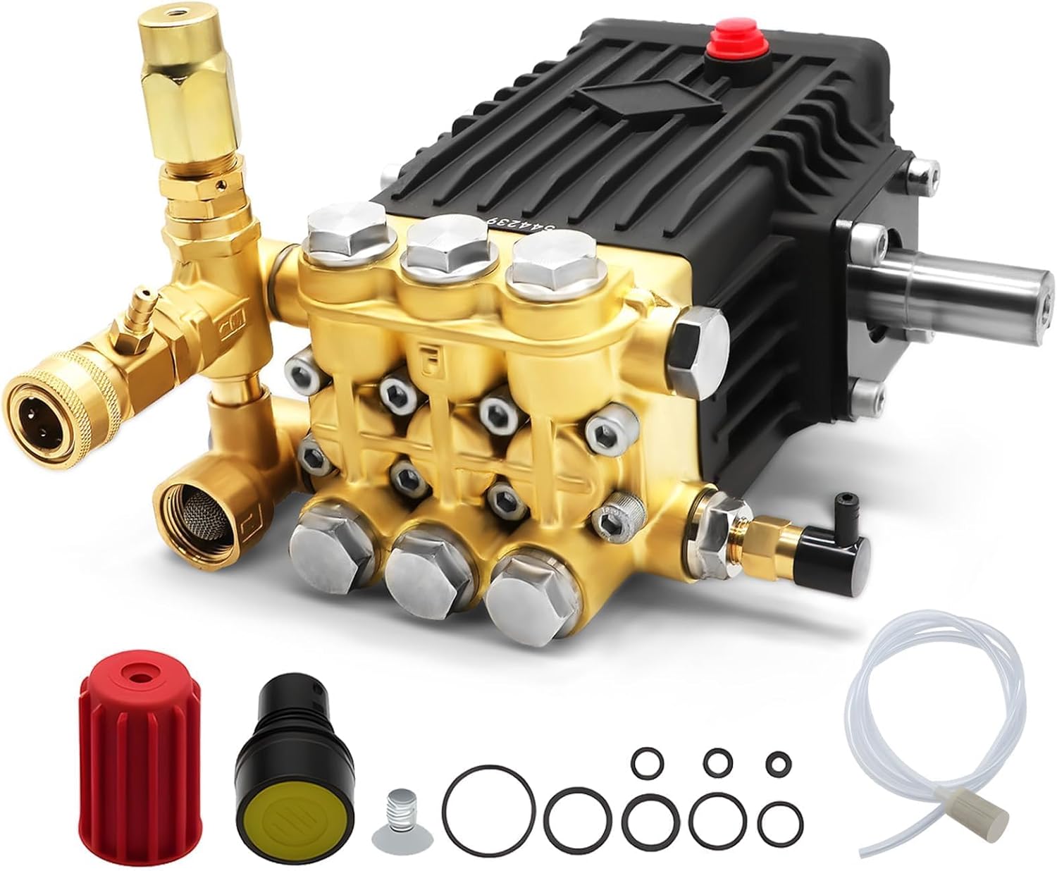 3600 PSI Pressure Washer Pump 5 GPM Plunger Washer Pump Compatible with 24 MM Shaft High Pressure Washer