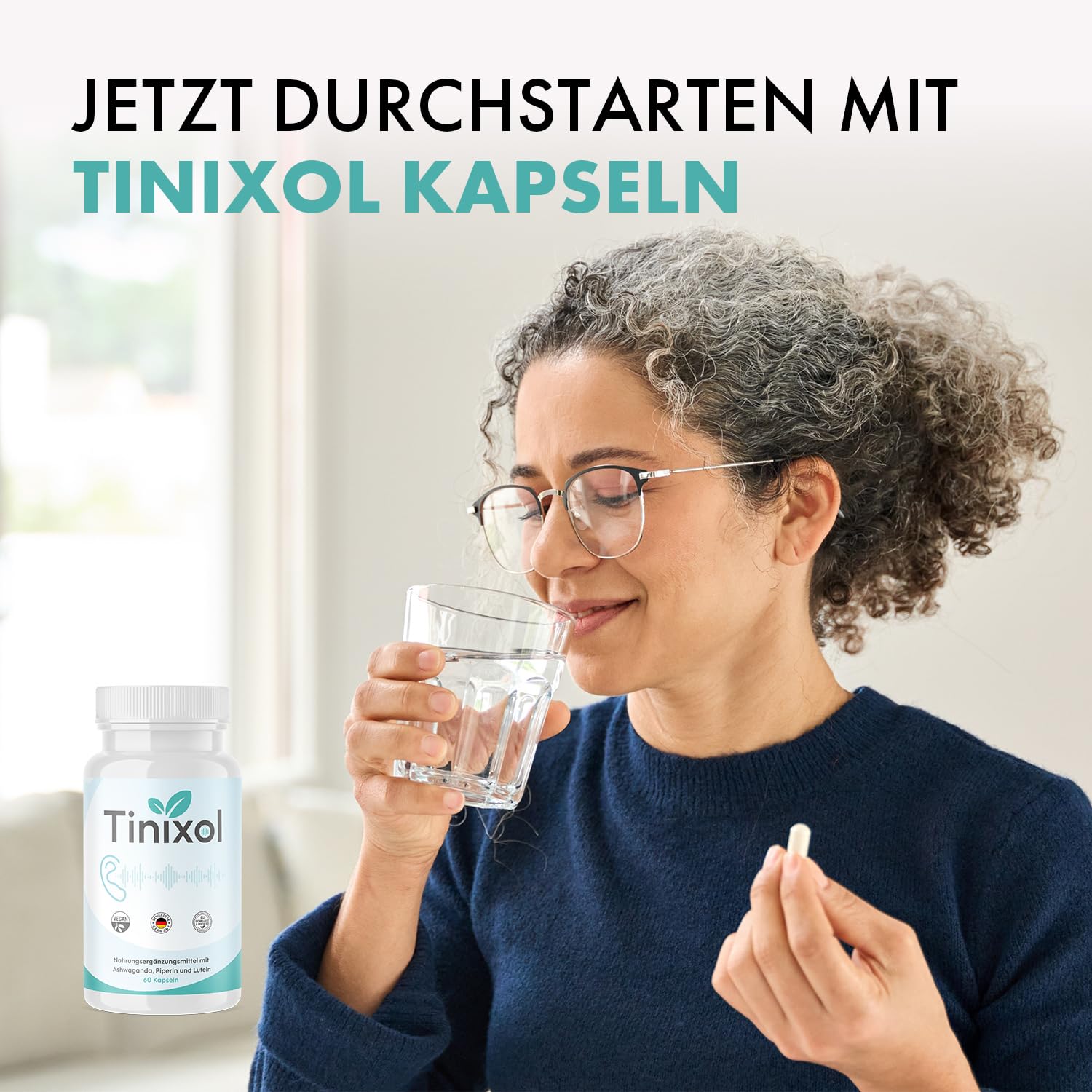 Tinixol Kapseln | Mit Apfelessig und Vitaminen | Top Qualität | 3x60 Kapseln