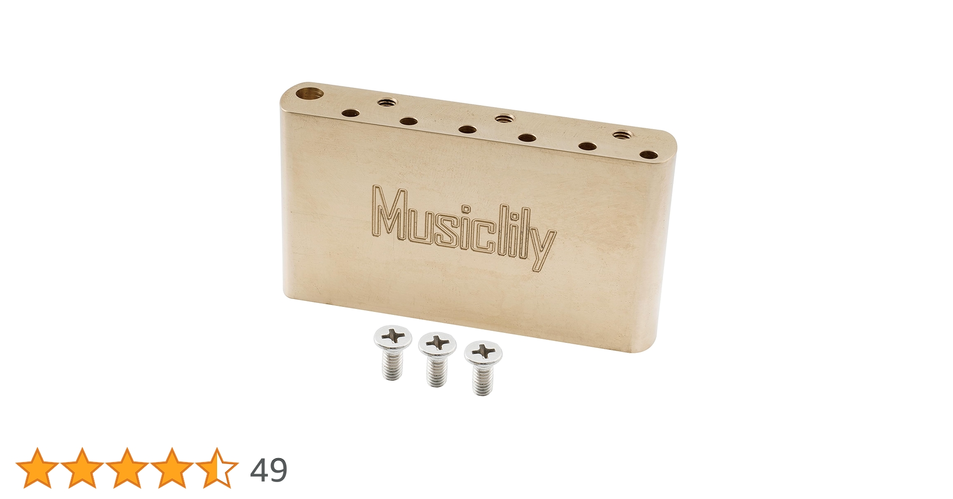 Amazon.co.jp: Musiclily Ultraブラス製42mmトレモロブロック