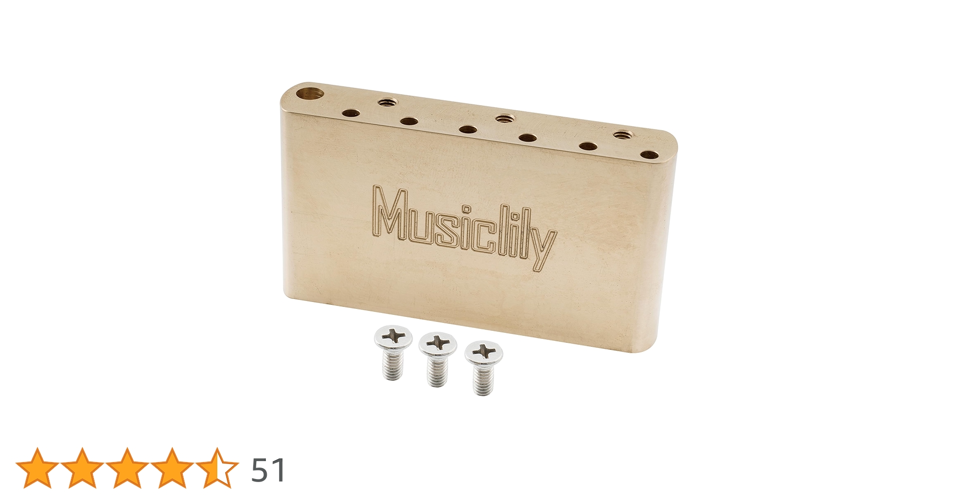 Amazon.co.jp: Musiclily Ultraブラス製42mmトレモロブロック11.3mm