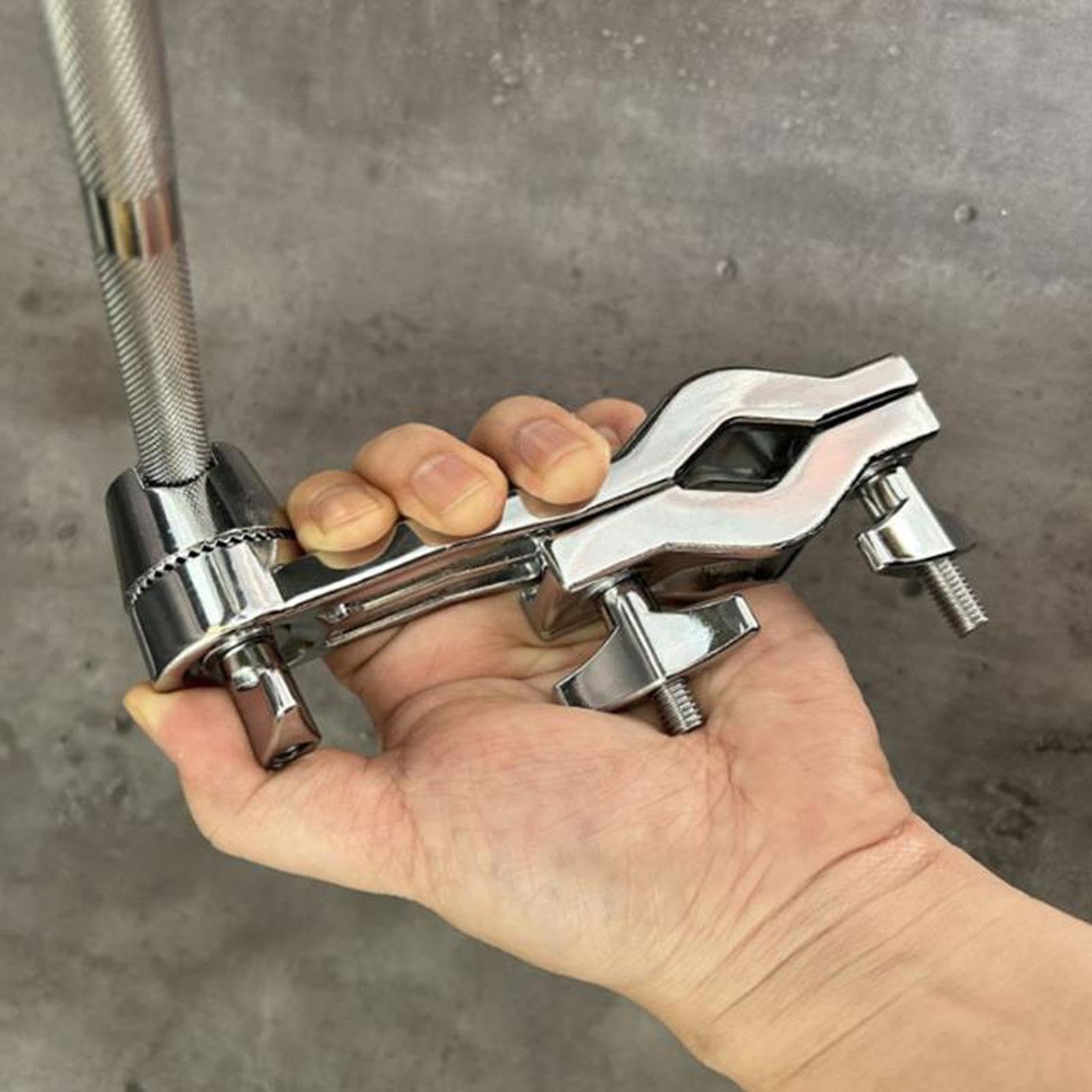predolo Cymbal Arm Brazo de Platillo Montaje Universal Abrazadera para Batería Incluye Baquetas Material Metálico y Madera Fácil de Usar Adecuado para