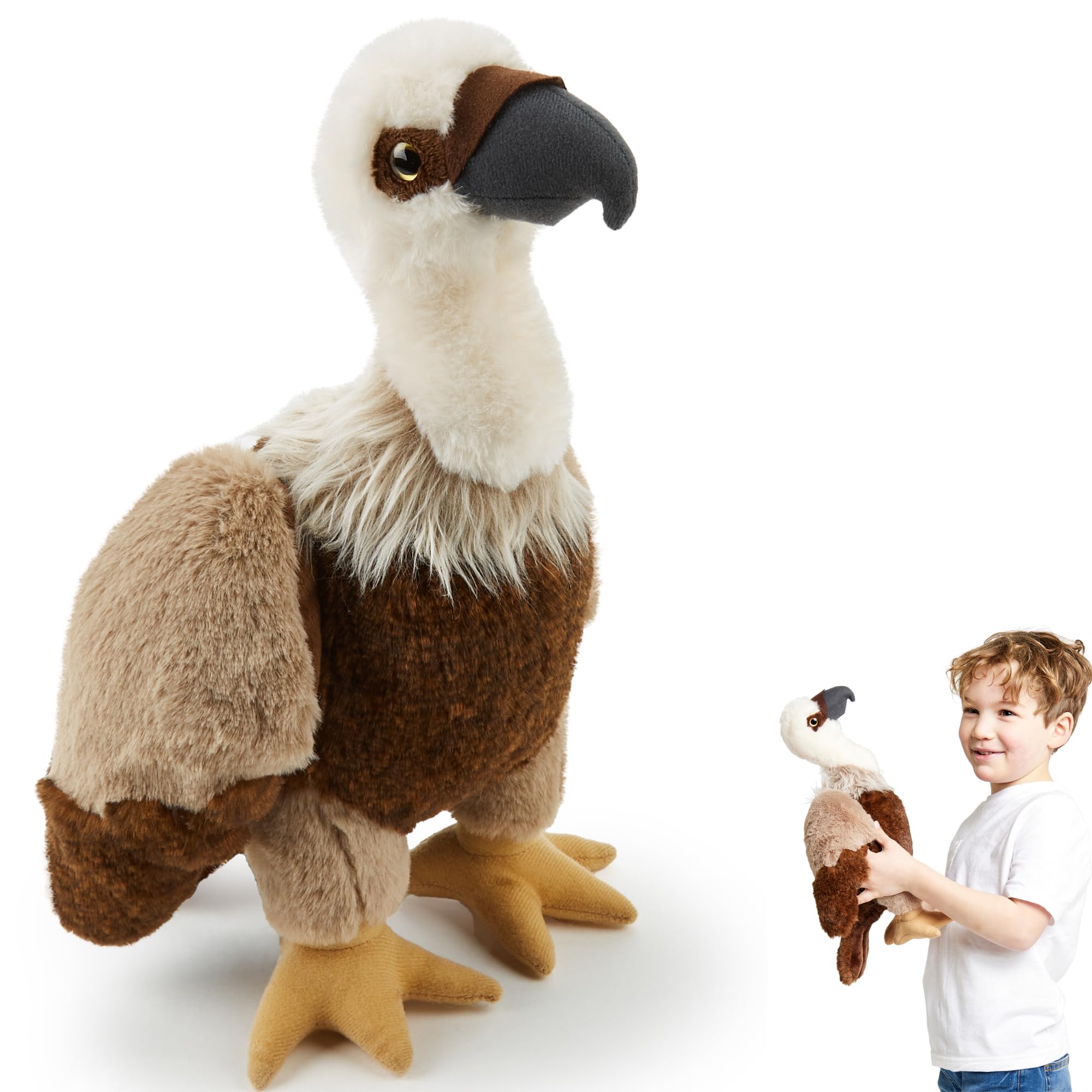 Zappi Co Vulture Plush Toy (36cm) - Child-Friendly, Eco-Friendly Stuffed Animal, Perfect for Youngster's Toy Collection, 100% Recycled