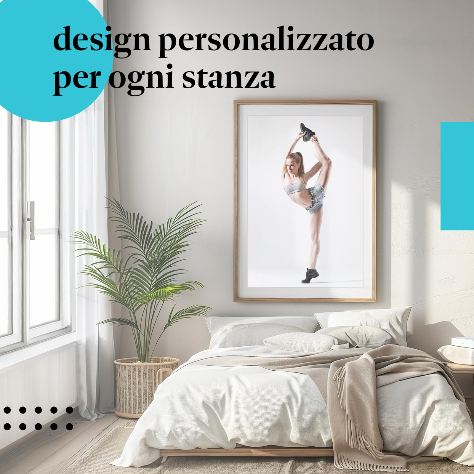 Postereck - 0639 - Ballerina, Hip Hop Danza Musica Donna Street Dance - Decorazione da Parete, Stampa Artistica, Arredamento Interni, Stampa Fotografica - Tela - 100,0 cm x 75,0 cm
