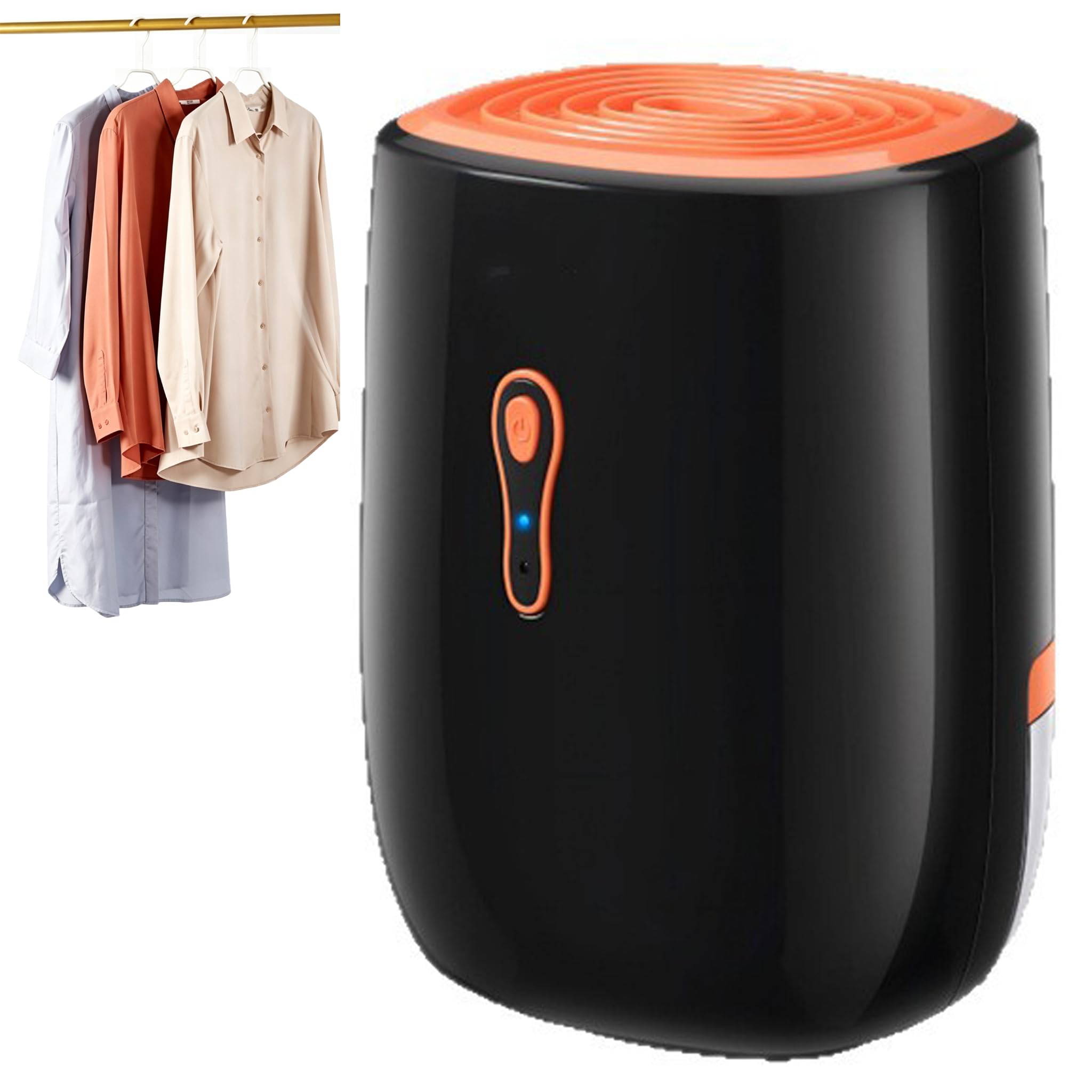Deumidificatore compatto da 800ml per la casa, controllo a un tocco | Deumidificatore a Basso Consumo 25W, Doppio Scarico, Essiccatore Silenzioso per Vestiti 30dB per Armadio e Piccoli