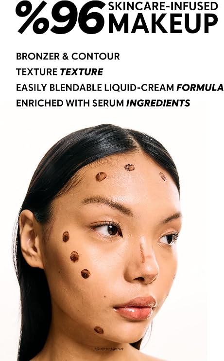 Cream Co. Liquid Bronzer Glow Sculpt Horizon, Contour Neutral Light Brown, Face Styling Moisturizing Makeup