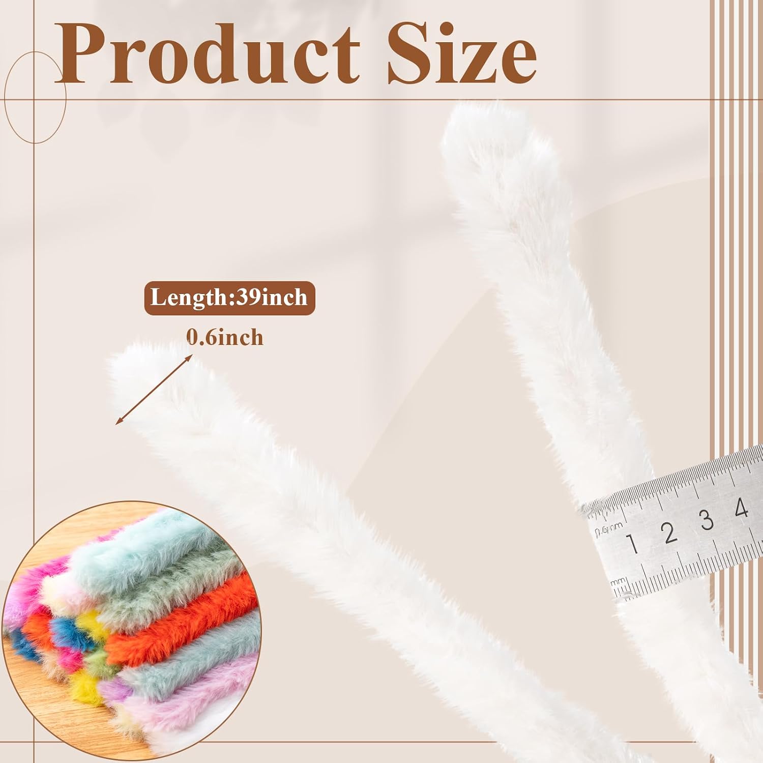 12 Pcs 39 Inch Mother's Day Pipe Cleaners Craft Set Chenille Stems Arts and Crafts Supplies Multi Colored Pipe Cleaners Craft Supplies for Mother's Day Gift DIY Art Decorations