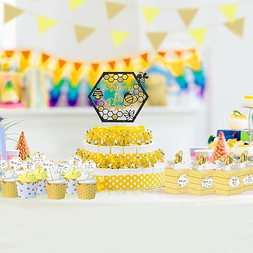 Miniatura 7 de 80 calcomanías de agradecimiento de abeja, decoraciones temáticas de abeja, decoraciones de baby shower de mamá a abeja (2 pulgadas)