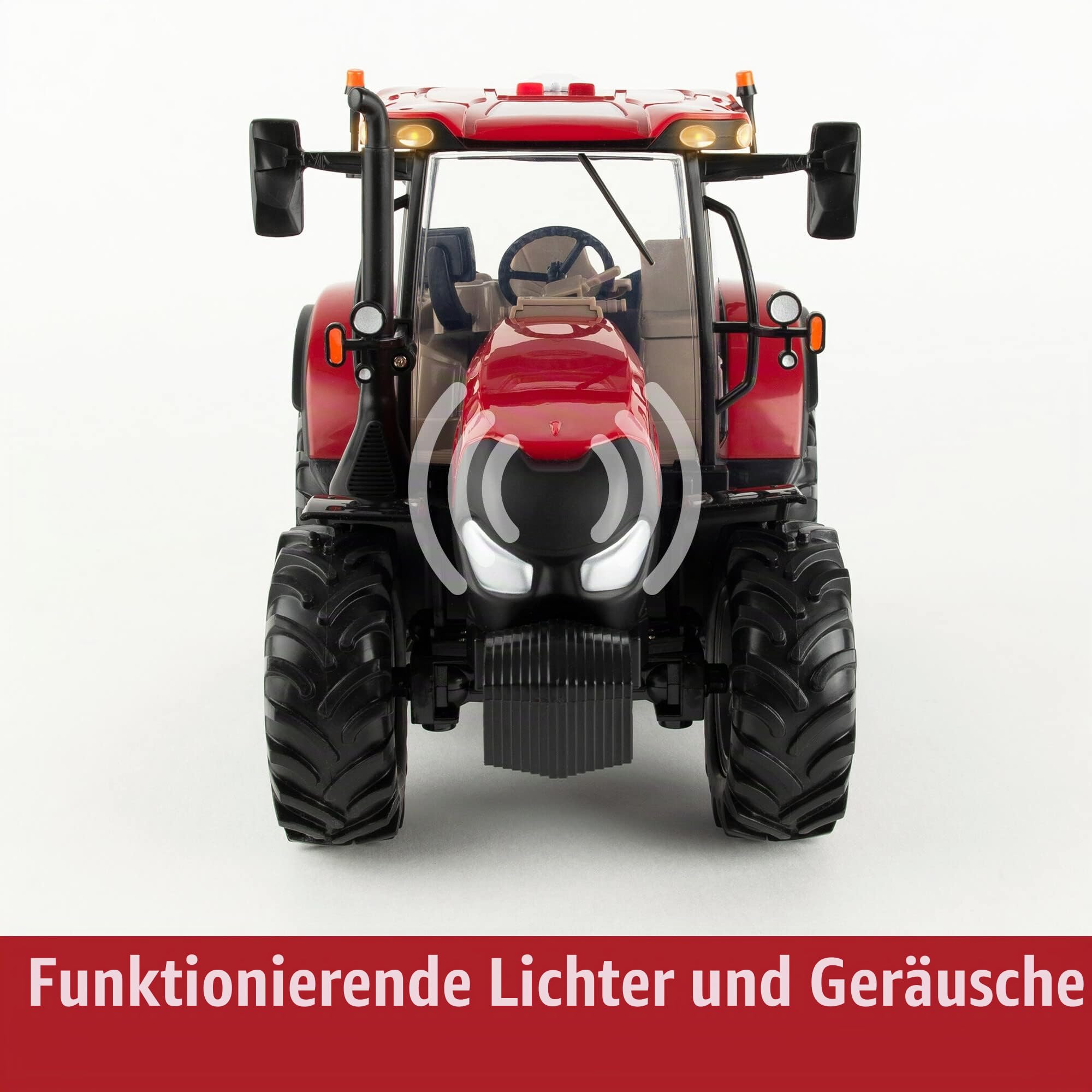 Big Farm Funkgesteuertes Case IH Maxxum 150 Traktor, Bauernhofspielzeug für Kinder, Maxxum 150 Traktor, 1:16 Maßstab, Geeignet für Sammler & Kinder ab 3 Jahren