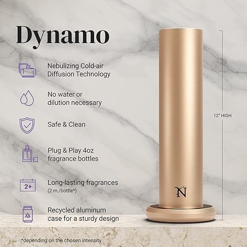Miniatura 2 de Difusor de dínamo con aceite de fragancia de té blanco incluido, paquete de difusor inteligente de aromaterapia y botella de aceite de fragancia