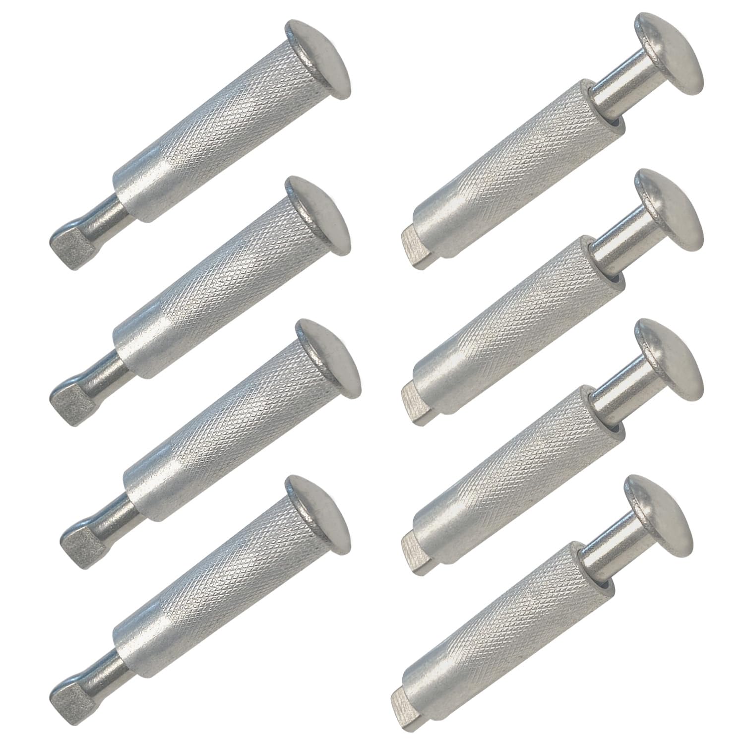 Piton Bache Piscine 8pcs Piton Escamotable pour Bache Piscine Piton Douille Retractable Piscine Pitons Douilles Escamotables en INOX 16 x 65 mm (8)