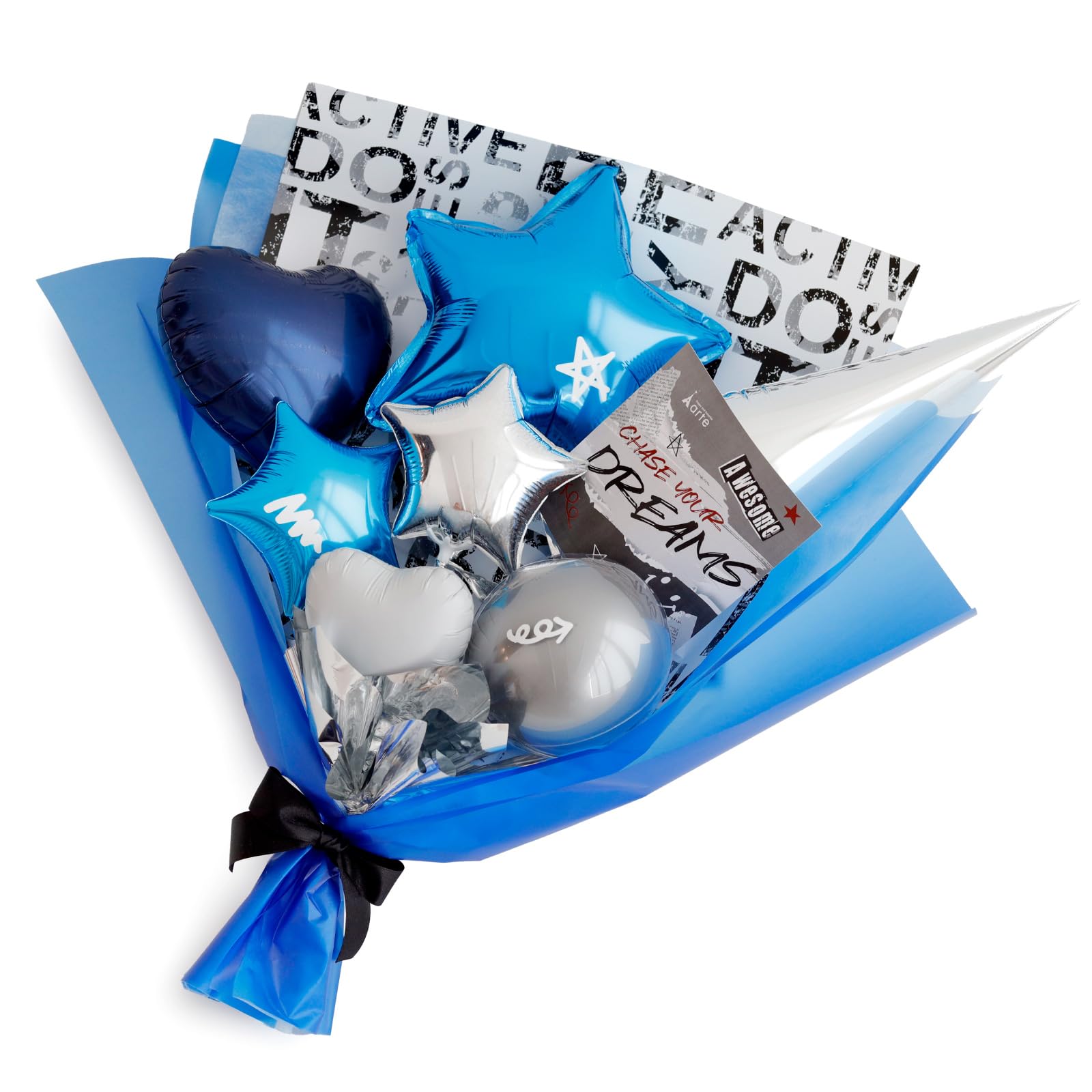 ごくう　2月　卒業式バルーン　青　花束　ブーケ　生誕祭　推し　誕生日 ごくう 2月 卒業式バルーン 青 花束 ブーケ 生誕祭 推し 誕生日