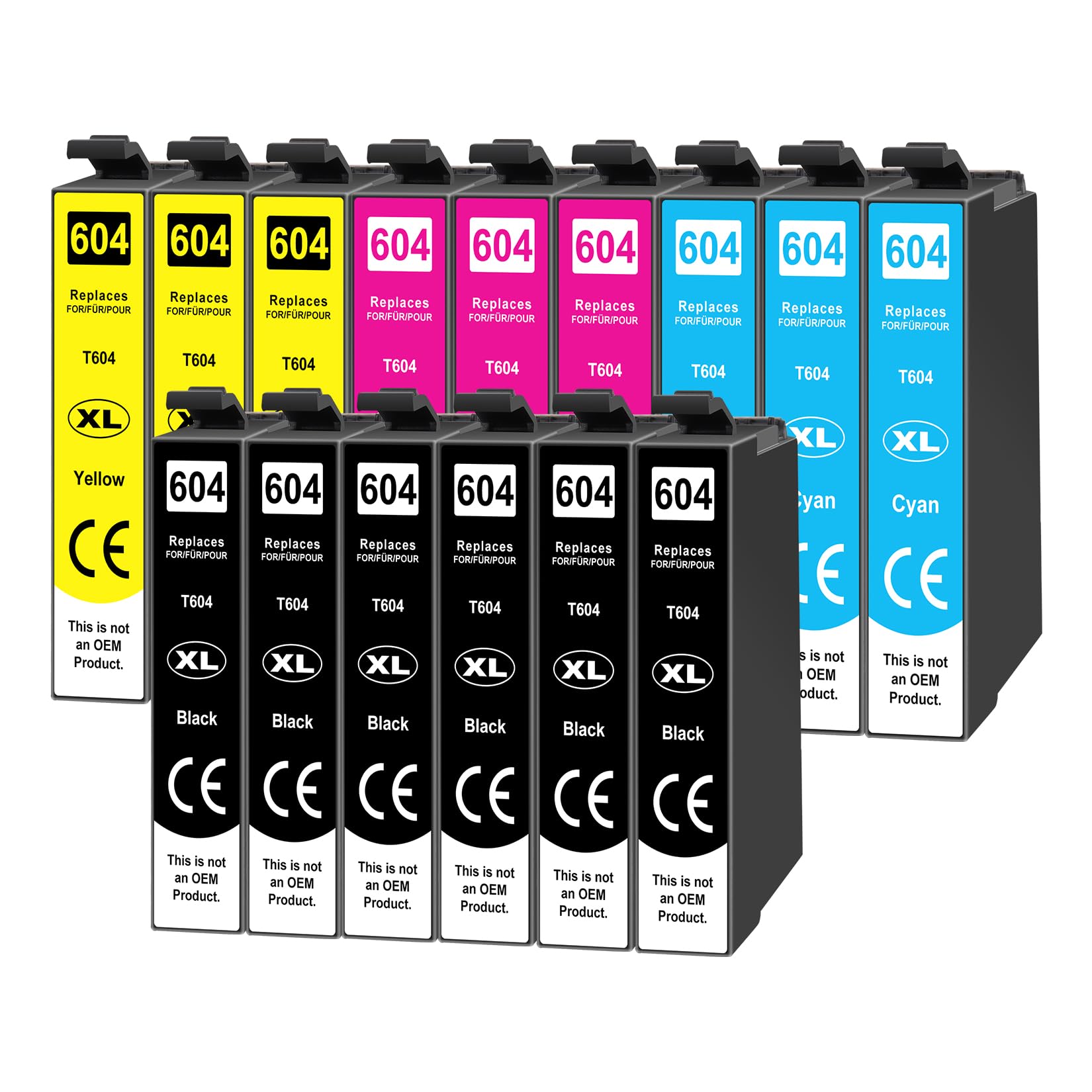 Yowell 15x 604XL Cartucce Compatibili con Epson 604XL 604 XL per Epson Expression Home XP-3200 XP-3205 XP-4200 XP-4205 XP-2200 XP-2205, Workforce WF-2910 WF-2930 WF-2950