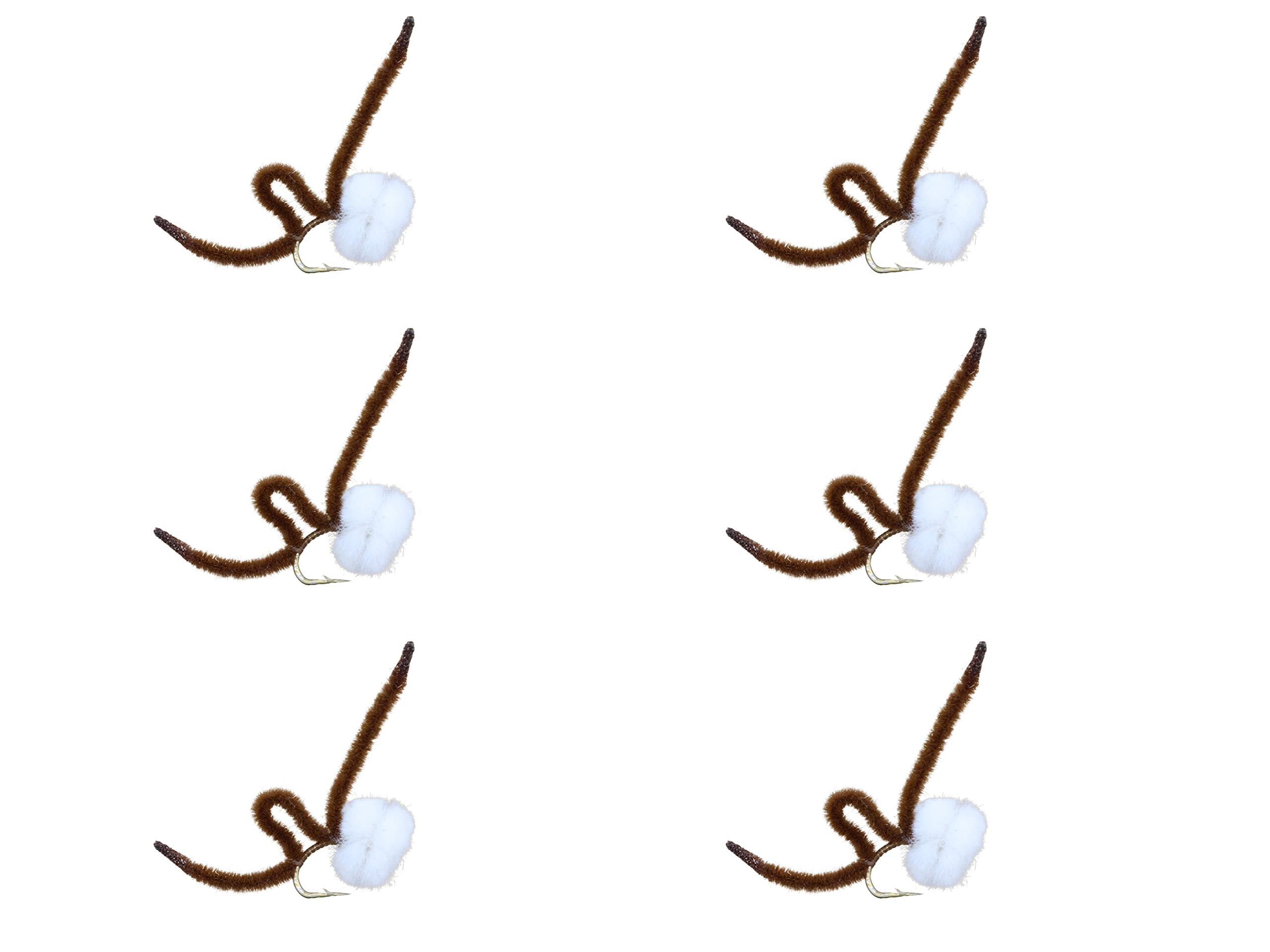 Wild Water Fly Fishing Egg Flies, Size 12, Qty. 6, for Trout, Steelhead, and Salmon