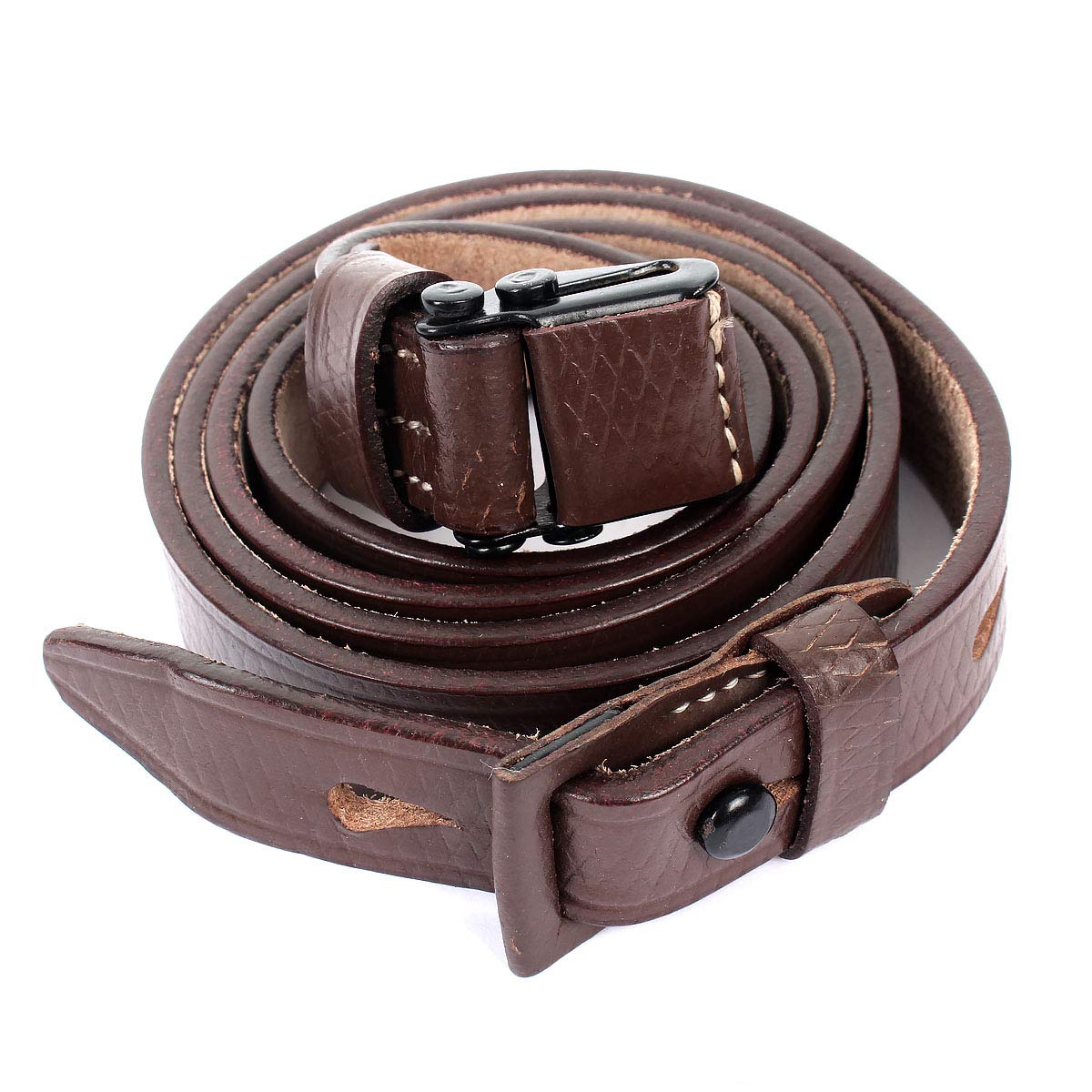 Riproduzione WW2 K98 fucile Sling – pelle marrone