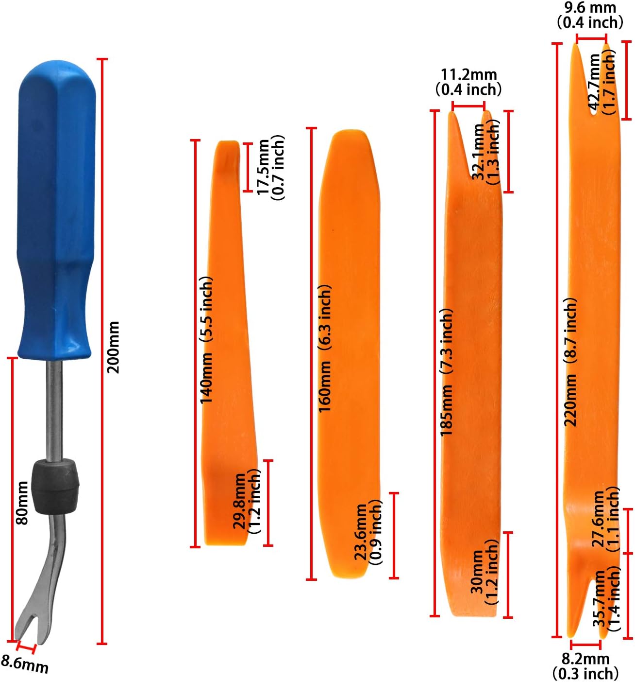 MUKOOL 625PCS Car Push Retainer Clips Plastic Fasteners Kit 16 Most Popular Sizes Auto Bumper Fender Door Trim Panel Clips with 1 Blue Plastic Fastener Remover for GM Honda Toyota