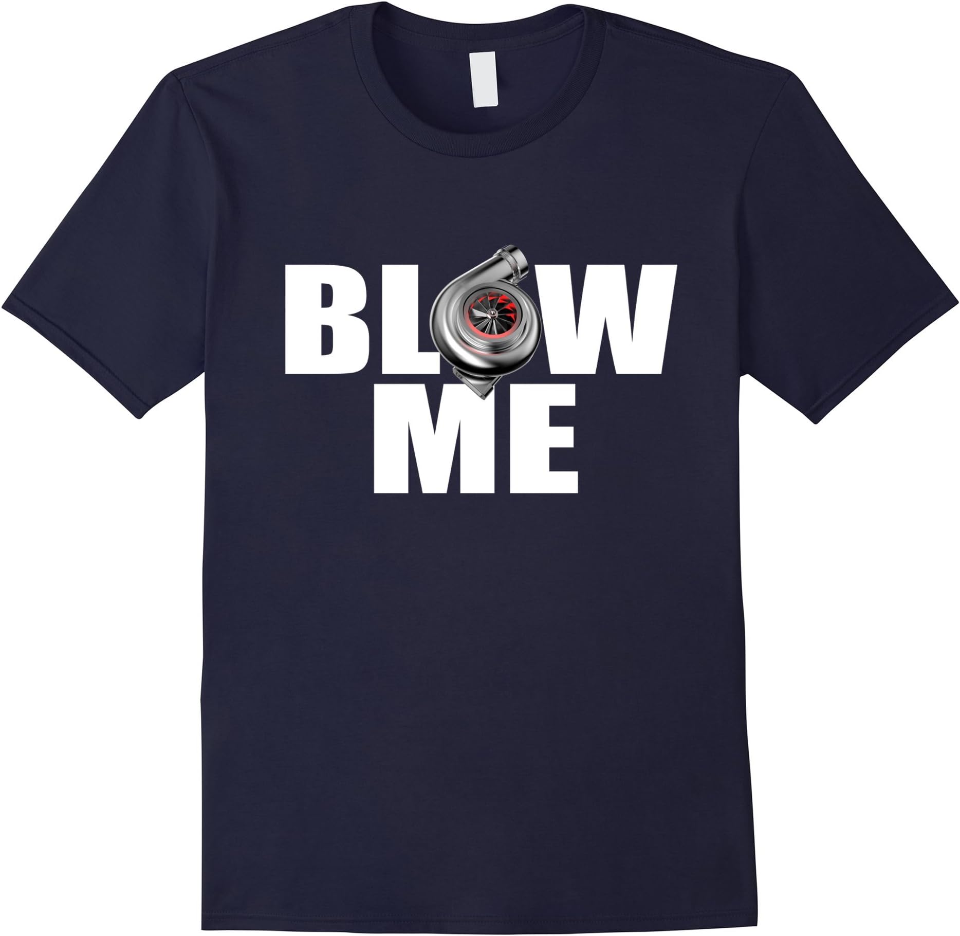 Men's JDM Boosted Blow Me Turbocharger T shirt Tee XL Navy