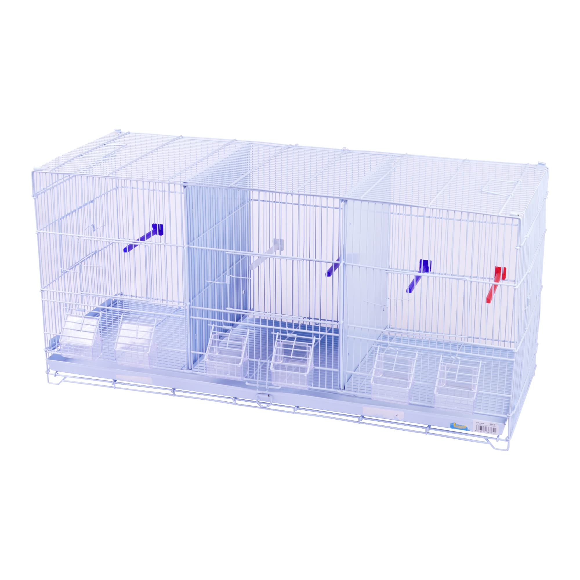 Jaula Metálica para Pájaros con Comedero - 76X45X45CM - Color Aleatorio (260)