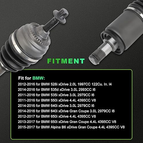 Miniatura 95 de SCITOO Eje CV Conjunto de eje delante izquierda derecha para Honda Odyssey 3.5L,para Honda Ridgeline 3.5L 2005-2014 60-1009