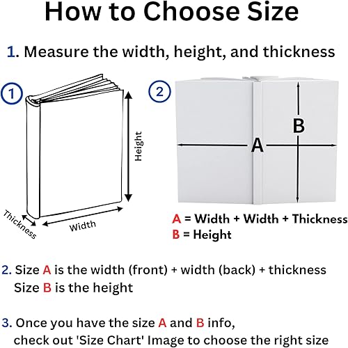 Miniatura 4 de GuardV Funda de piel sintética para libros, Biblia, tapa dura, tapa blanda y otros (grande 2 - negro)