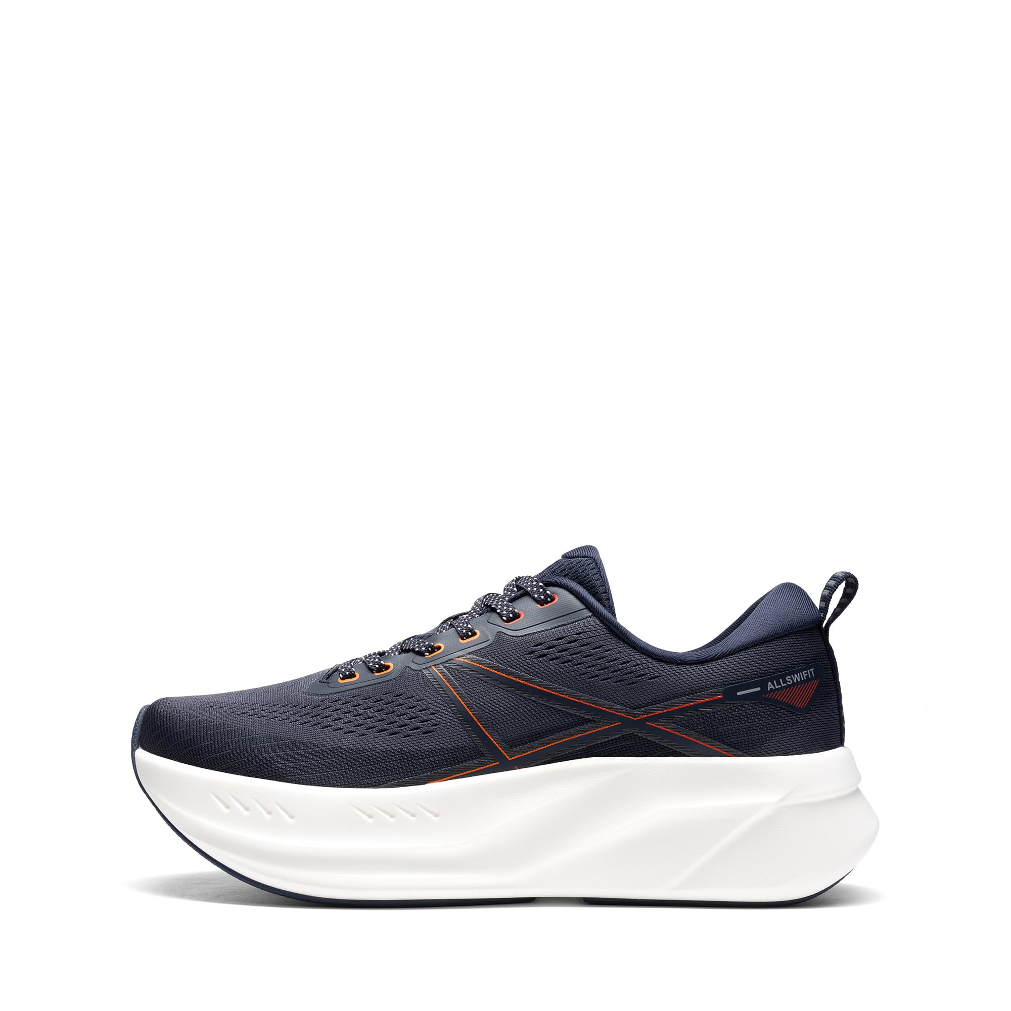 ALLSWIFIT Męskie buty do biegania szosowego poduszka buty tenisowe antypoślizgowe wygodne lekkie siłownia trening atletyczny wsparcie łuku trampki do chodzenia, NIEBIESKI, 40 EU