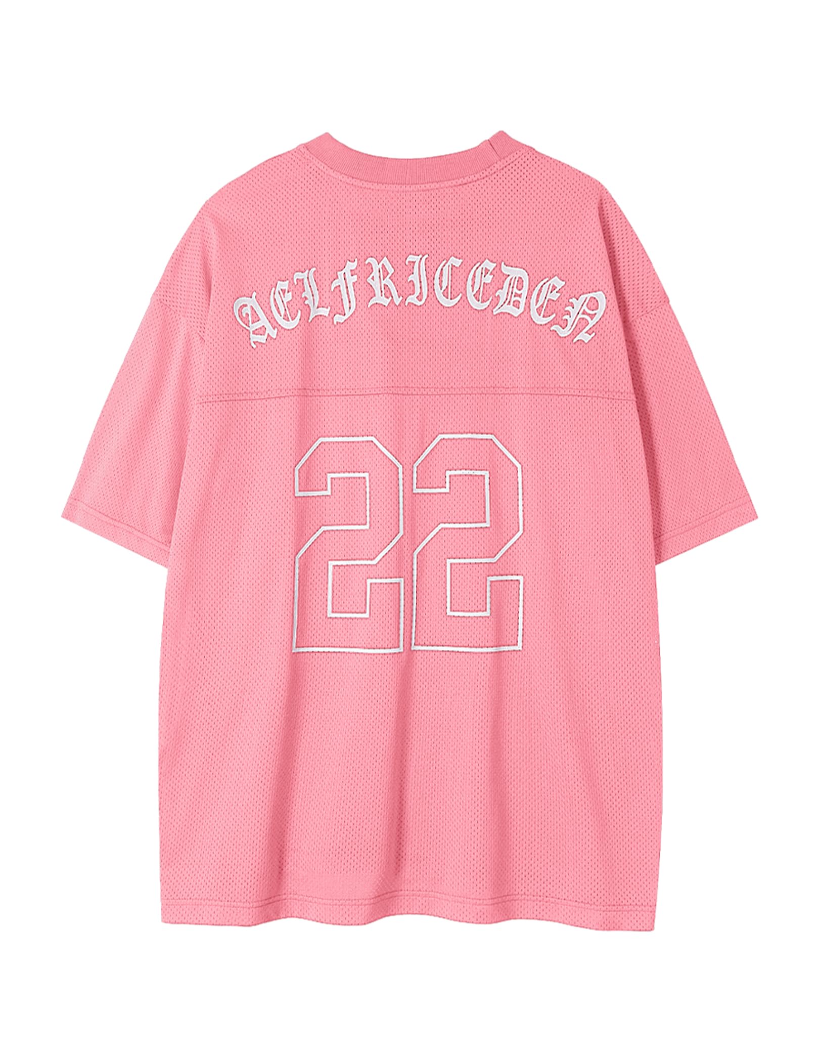 Mens Jersey Shirts Mesh Print Number Unisex Oversized Graphic Tees Short Sleeve Casual T Shirt Y2k Tops