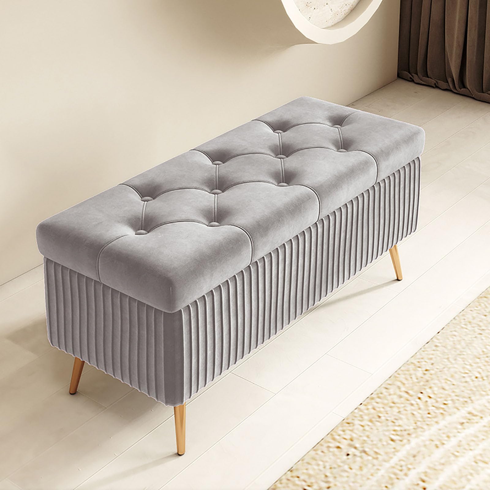 Siège de rangement pour entrée chic : facilitez votre retour à la maison