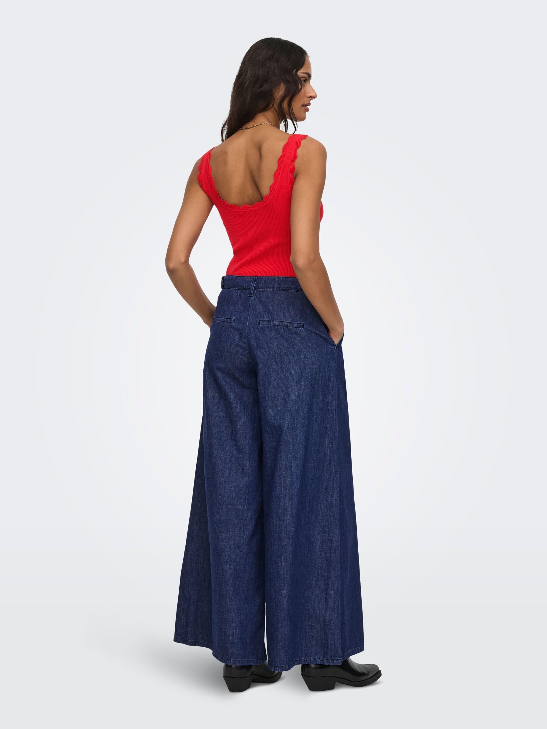 ONLY Onlpose Palazzo Hw Pleat DNM - Onlpose Palazzo Hw Pleat DNM - Smart Casual - Femme