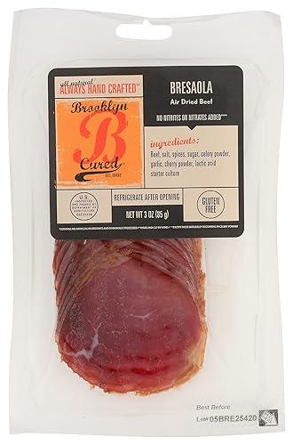 Brooklyn Cured Bresaola en rodajas, 3 onzas