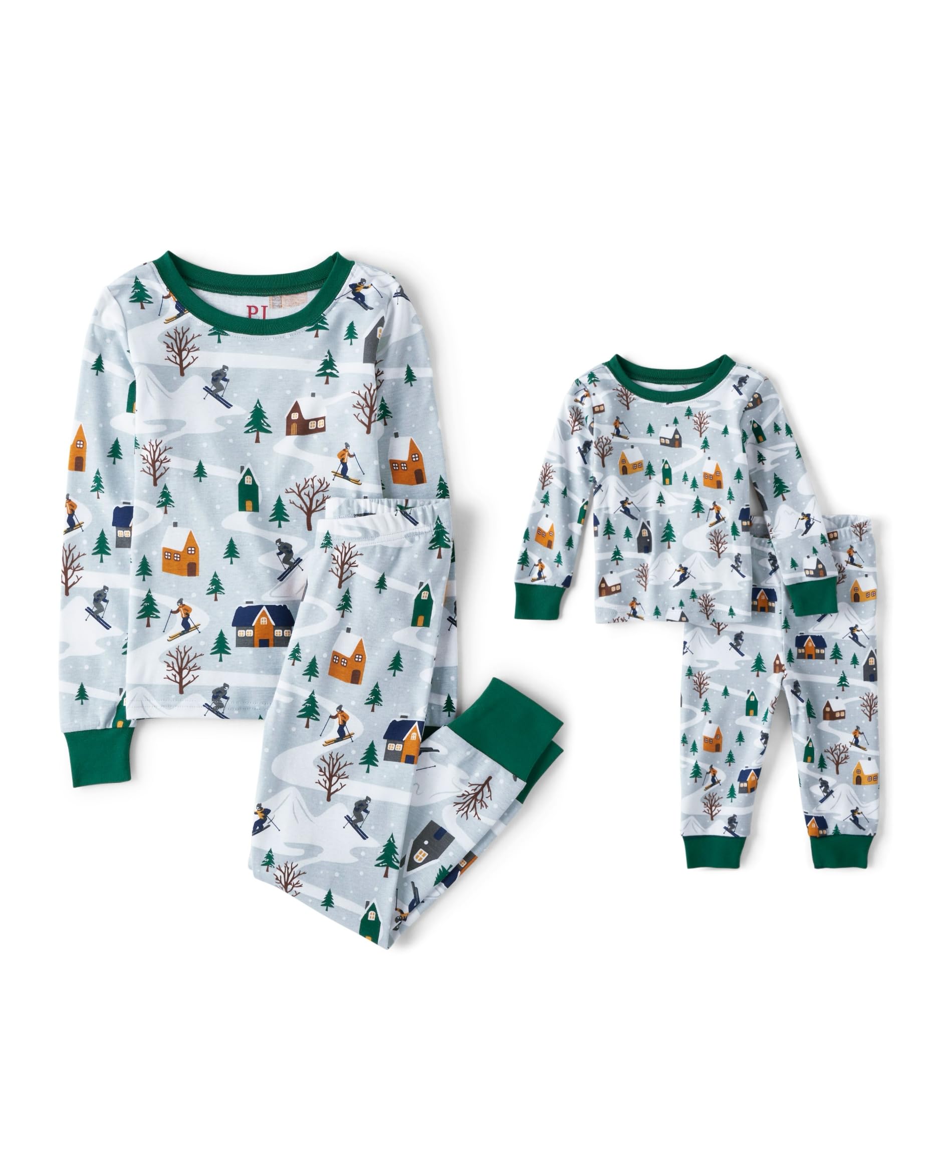 The Children's Place Family Matching Christmas Pajama Sets, Cotton