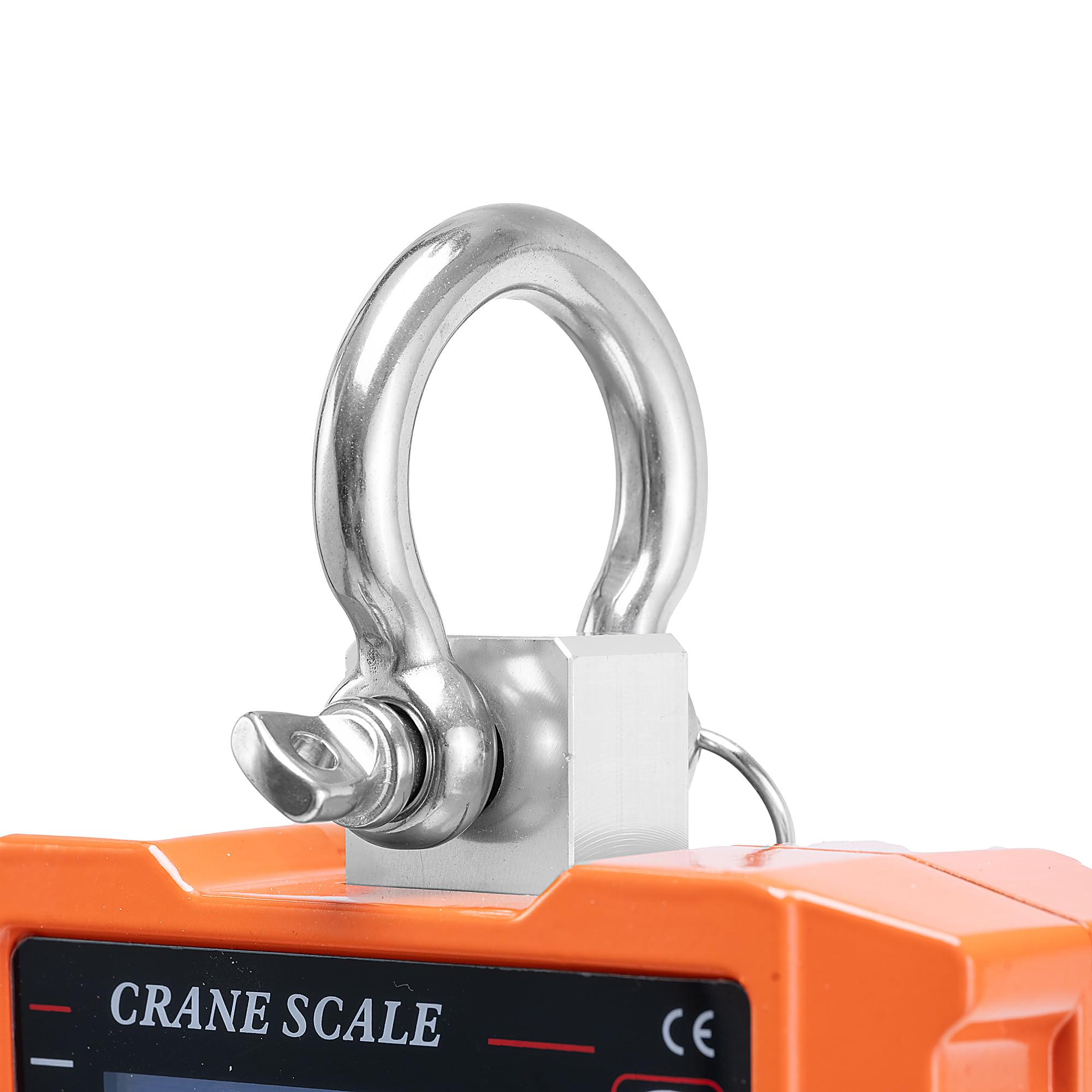 SEVICO Digitale Hakenwaage 1000 kg – Kranwaage/Hängewaage mit LCD Display – Elektronische Lastenwaage Industriewaage mit Sicherheits-Haken & Stahlöse – Tragkraft 1T, Batteriebetrieb