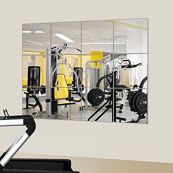 Amazon.com: JAMBALAY Home Gym Mirrors for Gym, Set of 12 Square 12 ...