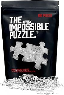 Sponsored Ad - The Clearly Impossible Puzzle ® 100 Pieces - Clear Difficult Jigsaw Puzzle - False Edge Pieces - Clear Hard...