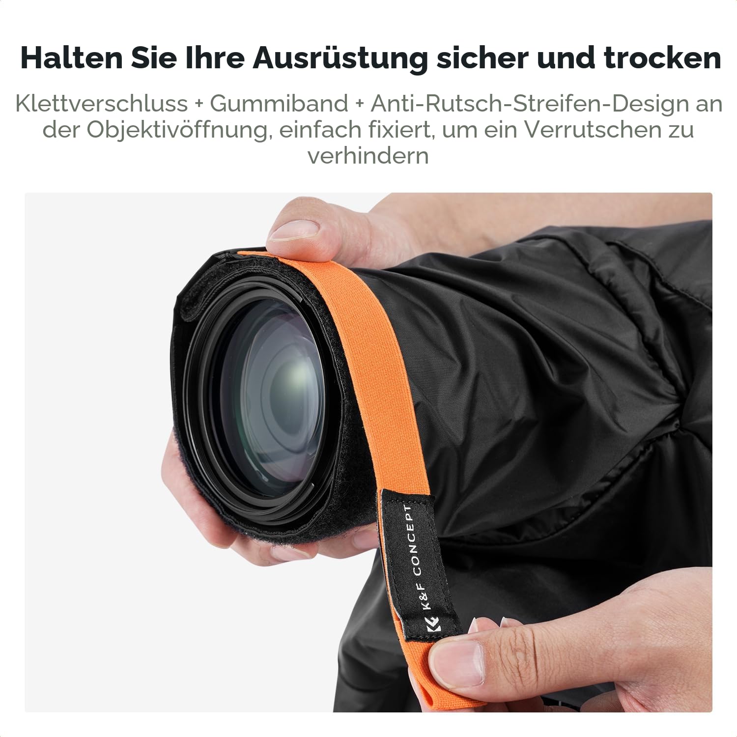 K&F CONCEPT Kamera Regenschutzhülle wasserdichte Kamerahülle, Rain Cover Schutz für Canon, Nikon, Sony und andere Digitale DSLR -Kamera, für Outdoor-Fotografie