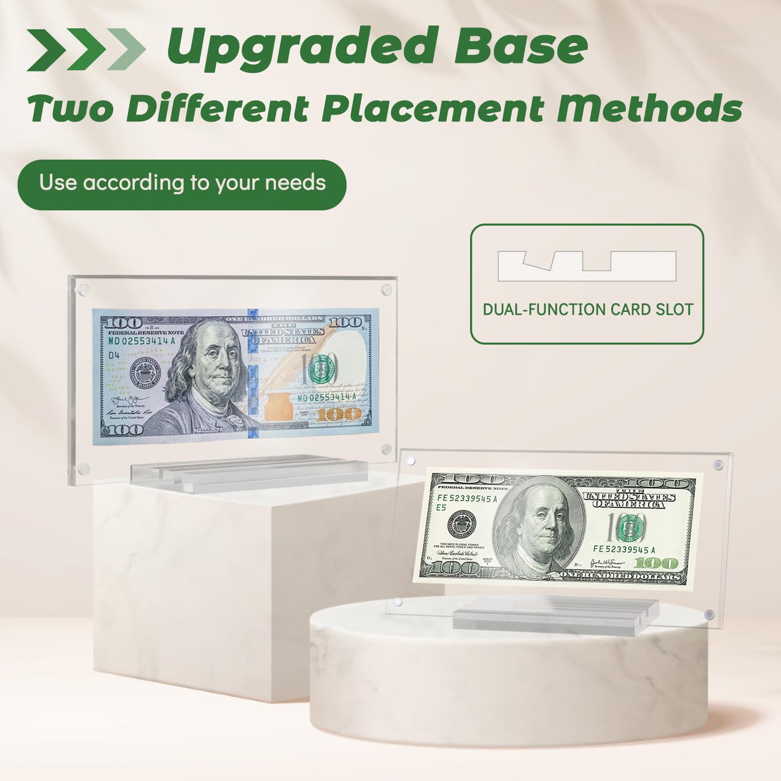 Snapklik.com : Dollar Bill Frame Acrylic Display Holder Money Frame For ...