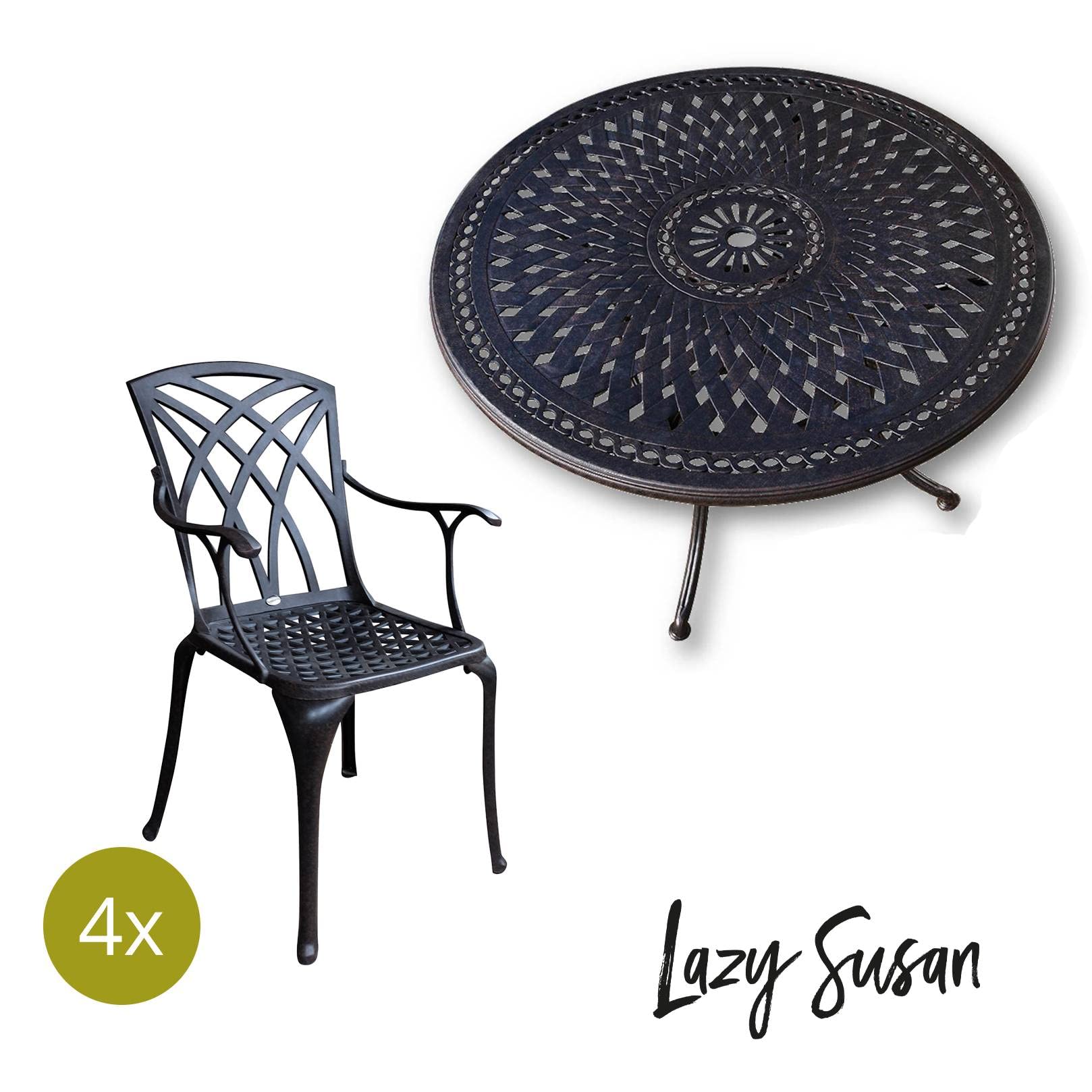 Lazy Susan | Banc De Jardin Jasmine Deux Places En Blanc | En Aluminium Résistant Aux