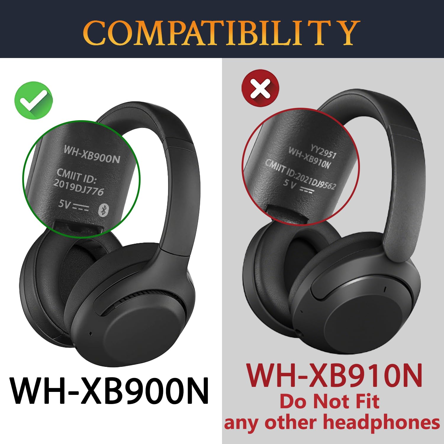 Amazon | SOULWIT イヤーパッド 交換パッド for Sony WH-XB900N/WH