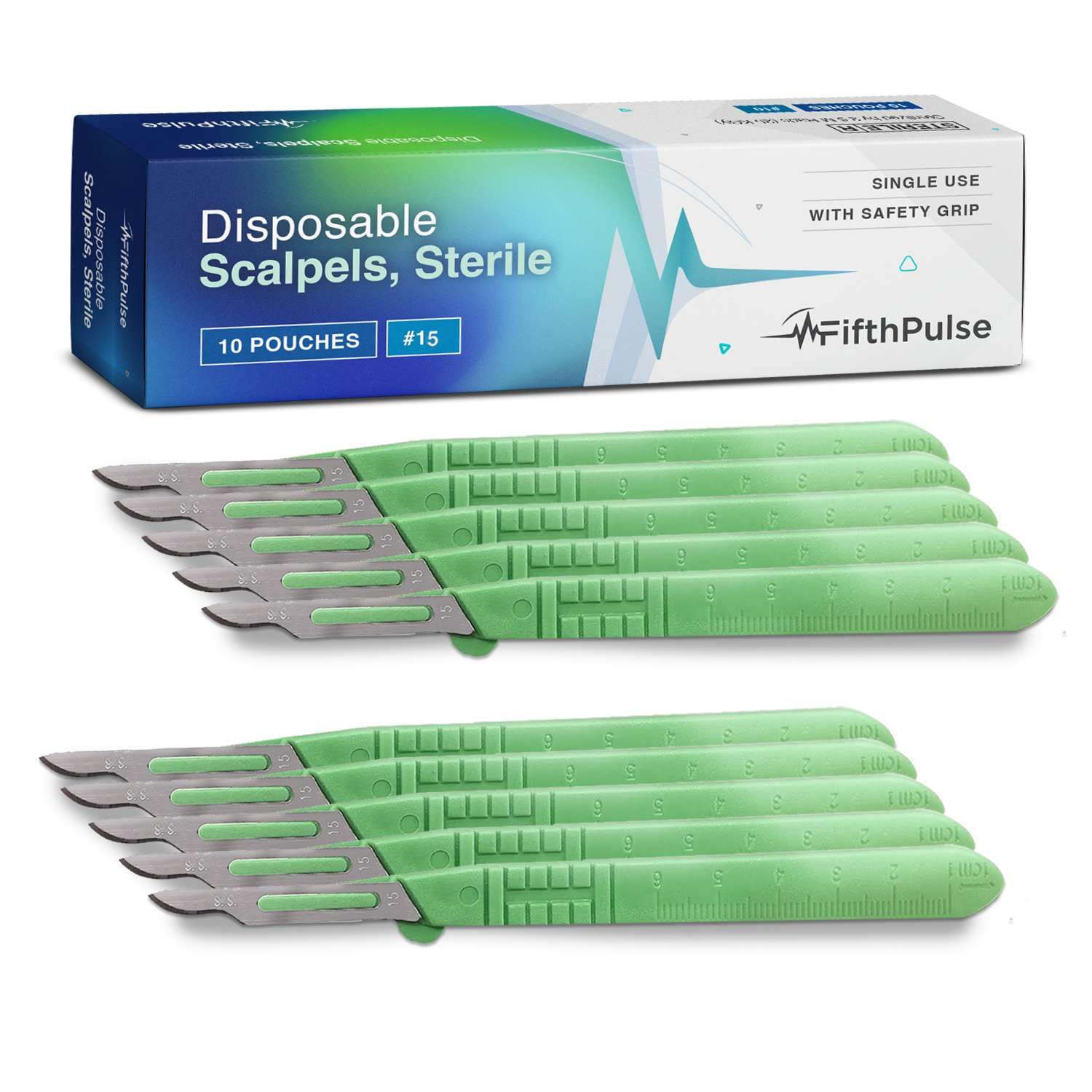 FifthPulse Disposable Surgical Scalpel Knife 15 Ten