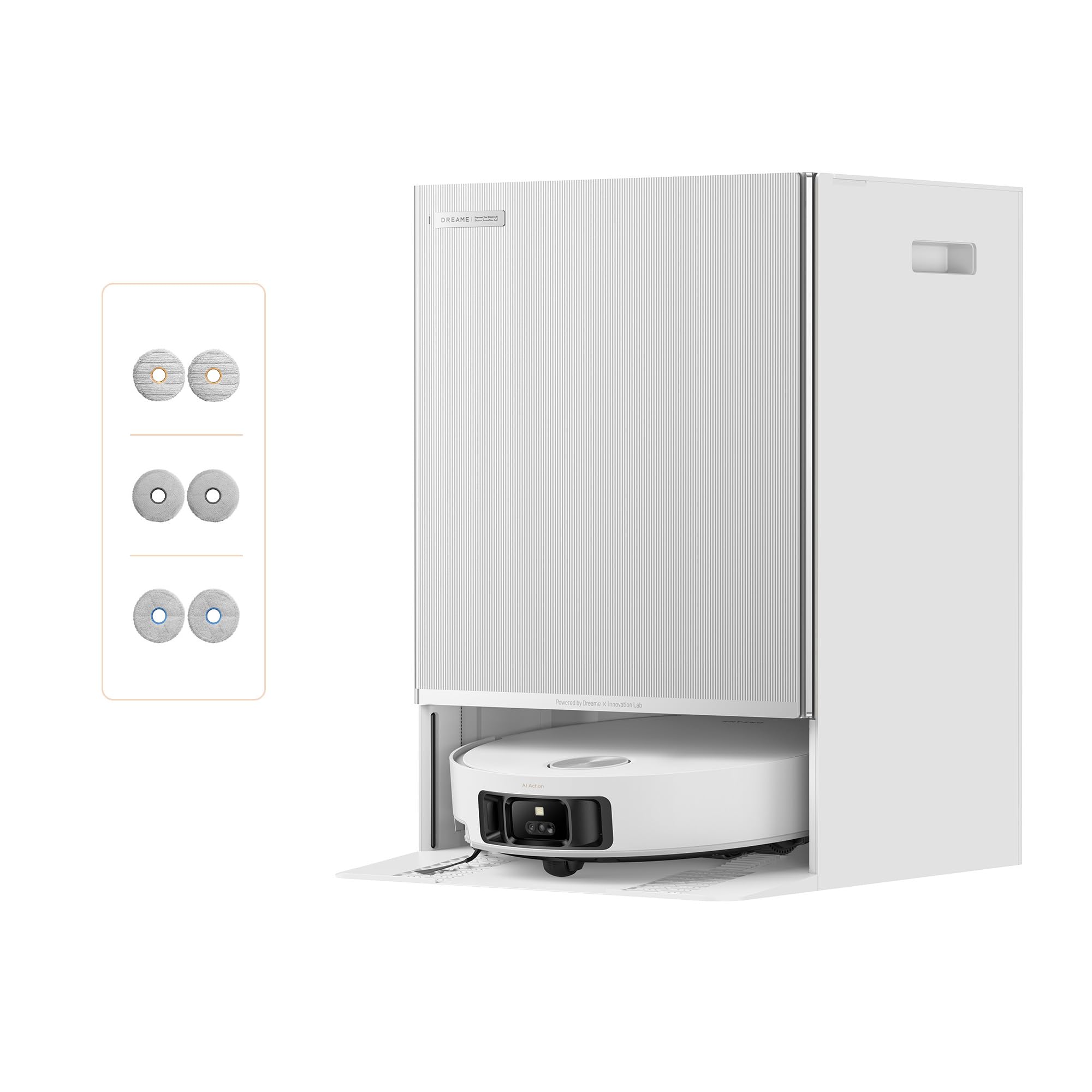 dreame Matrix10 Ultra Saugroboter mit Wischfunktion Mopp-Wechsel/Selbstreinigung 8 cm Hindernisfreiheit 30.000Pa Autom. Entleerung/Nachfüllung kein Verheddern Sprachsteuerung