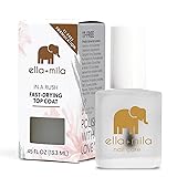 ella+mila Fast Dry Top Coat – Quick Dry Nail Polish Top Coat for High Shine & Long Lasting Wear...