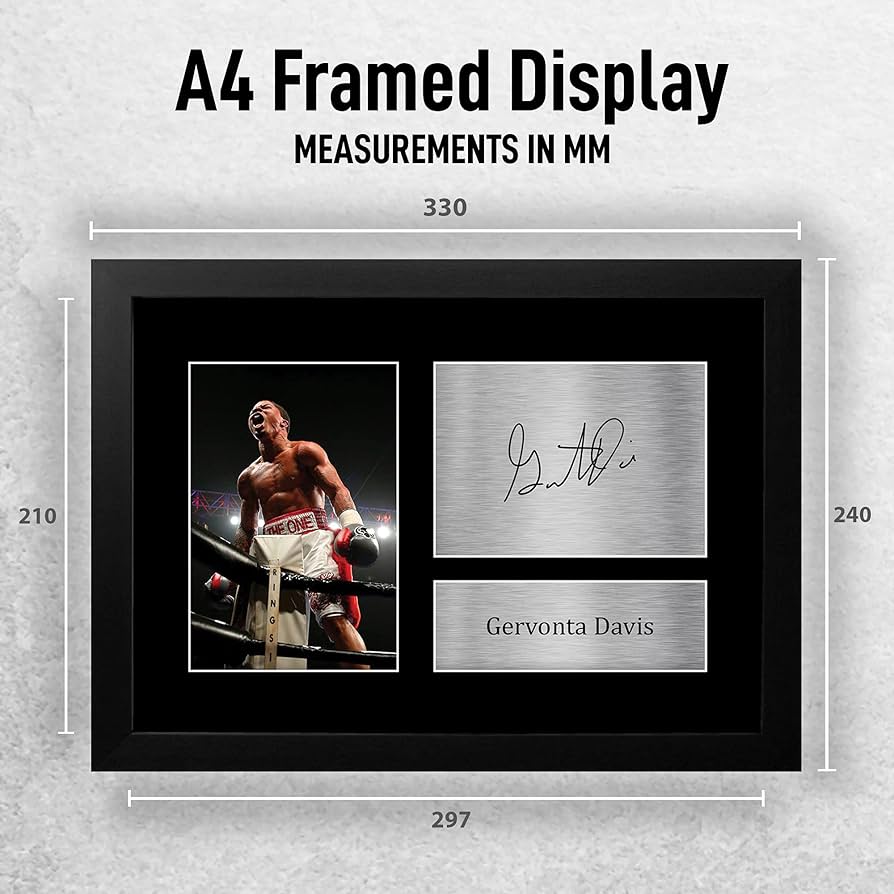 Amazon.co.jp: HWC Trading FR A4 Gervonta Davis ボクシングギフト